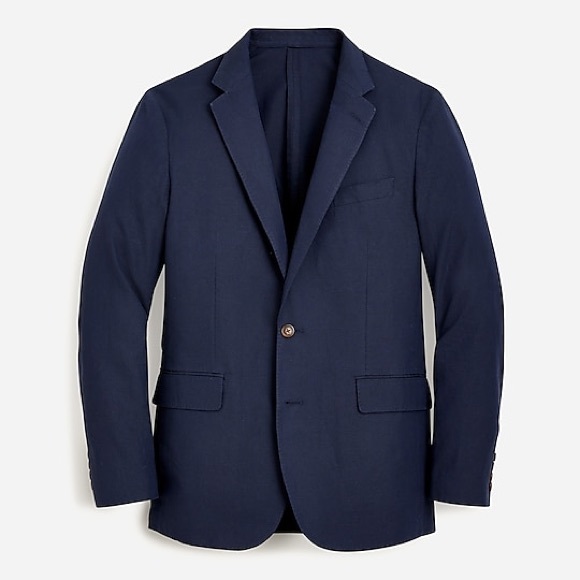 J Crew Ludlow Slim-fit unstructured suit jacket in Irish cotton-linen It… - Picture 1 of 5